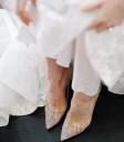 Naisten glitterpumput 4