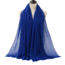 Naisten hidžab hienolla rypytetyllä rakenteella 180x90 cm polyesteri-puuvillasta jokapäiväiseen käyttöön ja kerrostamiseen 28