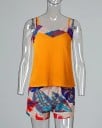 Naisten hihaton paita ja shortsit B1078 1