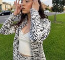 Naisten joustava lyhyt t-paita 5
