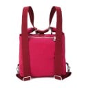 Naisten kangaskassi ja reppu 2-in-1 29 x 32 x 18 cm Olkalaukku vetoketjutaskulla edessä Metalliset karabiinit Kangasta 10