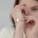 Naisten ketjurannekoru sydämillä 4