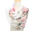 Naisten kevyt huivi kukkakuviolla Laskeutuva huivi 160 x 50 cm Polyesteri Hieno maalauskuvio Asuste mekkoon ja t-paitaan 1