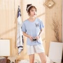 Naisten kissakuvioinen pyjama P2653 1
