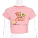 Naisten kuviollinen crop toppi A1222 6