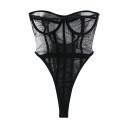 Naisten läpikuultava body B700 1