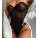 Naisten läpikuultava body B700 1