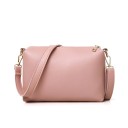 Naisten laukkujen setti 4 kpl keinonahasta Suuri laukku värikkäällä hihnalla Olkalaukku Clutch ja asiakirjatasku 10