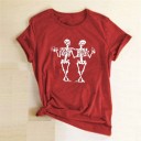 Naisten luurankokuvioinen t-paita 13