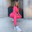 Naisten lyhyt toppi ja leggingsit B882 3