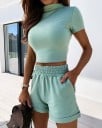 Naisten lyhyt toppi ja shortsit B906 4