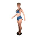 Naisten lyhyt toppi ja shortsit P994 3