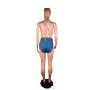Naisten lyhyt toppi ja shortsit P994 4