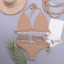 Naisten neulottu bikini P788 8