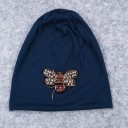 Naisten ohut beanie-pipo koristeellisella helmistä ja kimaltelevista kivistä brodeeratulla mehiläisellä Materiaali polyesteri 5