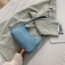 Naisten pieni olkalaukku PU-nahasta Pyöreä muoto lyhyellä kahvalla Vetoketjukiinnitys Mitat 22 x 14 x 8 cm Kaupunkiin ja töihin 6