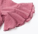 Naisten pinkki mekko röyhelöillä 5