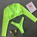Naisten pitkähihainen bikini P623 4