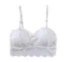 Naisten pitsinen bralette-rintaliivi kukkakuviolla Säädettävät olkaimet Leveä pitsireuna Polyesteriä ja puuvillaa Yksi koko 1