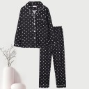 Naisten pyjama, jossa pilkkuja P3135 2