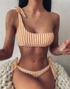 Naisten raidallinen bikini P579 2