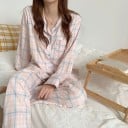 Naisten ruudullinen pyjama P2663 1