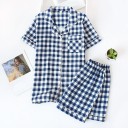 Naisten ruudullinen pyjama P2705 2