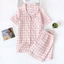 Naisten ruudullinen pyjama P2705 3