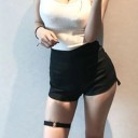Naisten seksikkäät shortsit Polyesteri spandex 4
