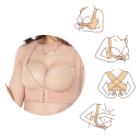 Naisten selkä- ja rintatuki Tämän värinen Nylon Polyester Asennonkorjaaja Säädettävä elastinen vyö 3