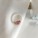 Naisten sormus helmillä D2434 18