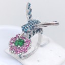Naisten sormus kolibrilla D2919 2