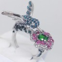 Naisten sormus kolibrilla D2919 5