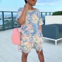 Naisten T-paita ja shortsit B1226 3