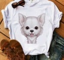 Naisten t-paita, jossa on chihuahua-kuvio 22