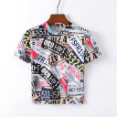 Naisten t-paita, jossa on printti A997 4