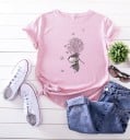 Naisten t-paita, jossa printti B355 9