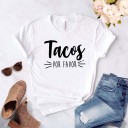 Naisten T-paita, jossa tacos-kuvio 1