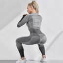 Naisten urheilullinen crop toppi ja leggingsit B1174 3