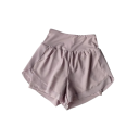 Naisten urheilushortsit Korkea vyötärö Yksiväriset Nylon Polyester Spandex Elastiset fitness-shortsit juoksuun harjoitteluun joogaan 9
