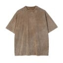 Naisten ylisuuri lyhythihainen T-paita. Streetwear-toppi pyöreällä pääntiellä. Muodikas löysä istuvuus. Vintage-henkinen pesty 5
