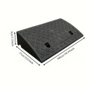 Najazdowa rampa PVC 50×27×8 cm z protiskluzową listwą do pokonywania wysokich progów i nierówności dla samochodów, wózków i sprzętu 3