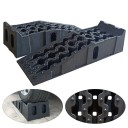 Nájezdové servisní rampy pod auto pár na zvednutí vozu při údržbě zdvih 17,5 cm plast PP protiskluzové 90 x 28 x 22 cm černé 1