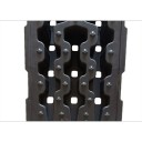 Nájezdové servisní rampy pod auto pár na zvednutí vozu při údržbě zdvih 17,5 cm plast PP protiskluzové 90 x 28 x 22 cm černé 3