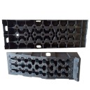 Nájezdové servisní rampy pod auto pár na zvednutí vozu při údržbě zdvih 17,5 cm plast PP protiskluzové 90 x 28 x 22 cm černé 4