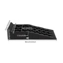 Nájezdové servisní rampy pod auto pár na zvednutí vozu při údržbě zdvih 17,5 cm plast PP protiskluzové 90 x 28 x 22 cm černé 5