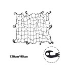 Nákladová síť do auta 120x90 cm černá elastická upevňovací síť s háčky pro střechu kufr korbu přívěs organizaci nákladu 2