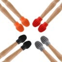 Napa de silicone para baquetas 3,3 x 1,5 cm 2 unid. Coberturas protetoras flexíveis para baquetas Acessórios de silicone universais altamente 1