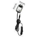 Napájecí kabel s adaptérem pro řezačku polystyrenu DC konektor 8×6 cm síťové napájení černý pro řezací pero s vypínačem 2