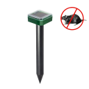 Napelemes ultrahangos vakondriasztó 6×25 cm IP56 400 Hz Gyep, kert, farm, vakondok és pocok elleni védelem 650 m² Automatikus töltés 3